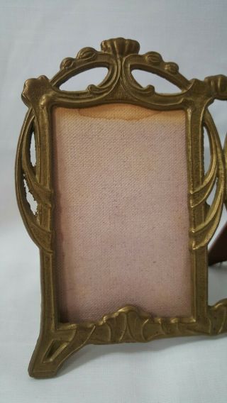 Art nouveau Photo Picture Frame brass 2