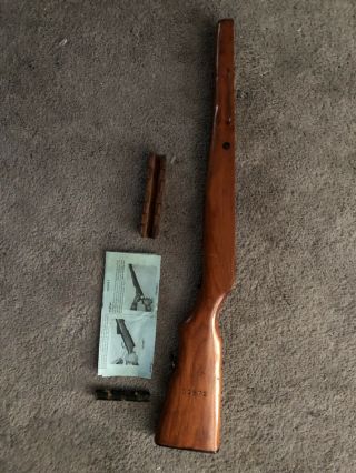 Sks Stock Wood With Cleaning Kit.