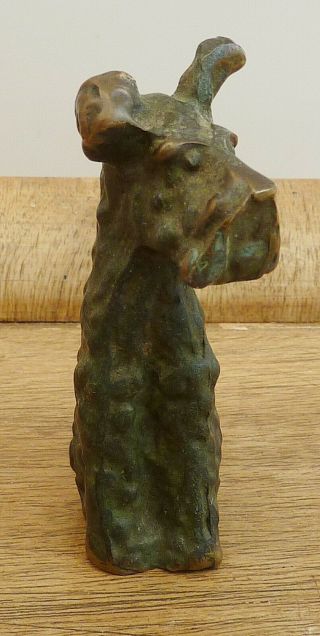 Vintage Art Deco Bronze Terrier Scottie Dog Antique Figure Sculpture Austria?
