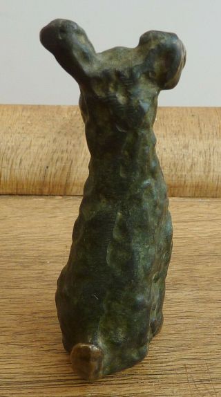 Vintage Art Deco Bronze Terrier Scottie Dog Antique Figure Sculpture Austria? 5