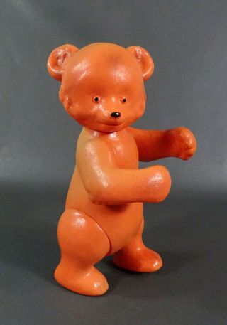 1950s Vintage Ussr Russian Ohk Celluloid Toy Doll Teddy Bear Figurine Jointed