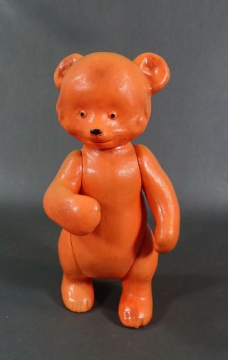 1950s Vintage USSR Russian OHK Celluloid Toy Doll Teddy Bear Figurine Jointed 2