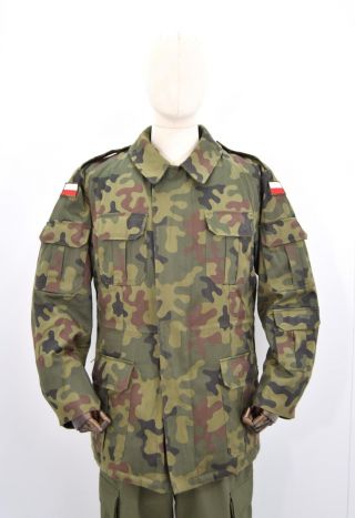 Polish Army Woodland Parka Jacket Camouflage Winter Military Camo Coat