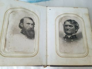 Civil War Photo Album,  Gererals,  Tin Types,  Tom Thumb Family Lincoln Family
