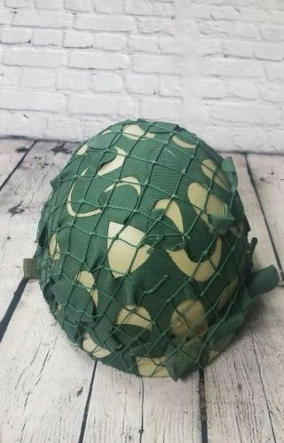 Rare United States Army Mesh Net Hard Hat Protection Solider 90s Vintage Helmet