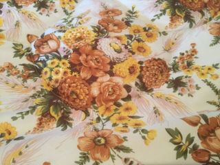 Vintage Lansdowne Albany Floral & Gold Satin Eiderdown Double Bed Size 2