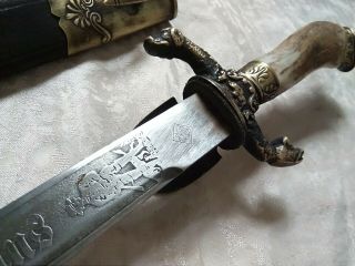 German hunting dagger WWI WWII 48cm Gott mit Uns 5