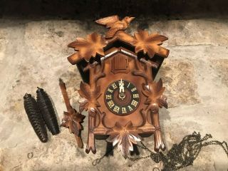 Vintage Rhs Cuckoo Clock For Repair Or Parts