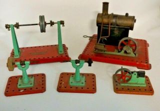 Vintage Mamod Model Live Steam Engine And Accessories Ab51