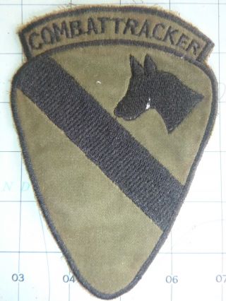 Rare Subdued Patch - Us 1st Cavalry Division - Combat Tracker - Vietnam War - G