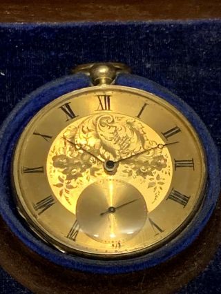 Antique 18K Gold Pocket Watch With Orig.  Box 68.  6 Grams 2