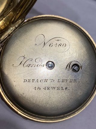Antique 18K Gold Pocket Watch With Orig.  Box 68.  6 Grams 6