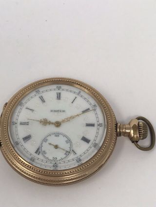 Vintage Elgin 17 Jewels Pocket Watch Fancy Dial 2