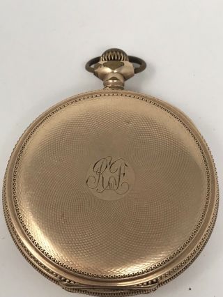 Vintage Elgin 17 Jewels Pocket Watch Fancy Dial 4