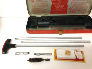 1960s Sears Roebuck And Co.  Gun Cleaning Kit No.  2140 12 - 16 Ga.  Vintage