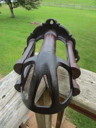 Antique Horse Bridle/harness - Rack - Cast Iron & Wood - J L Mott Iron Ny