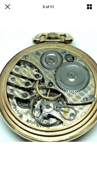 Burlington Special 16 size,  19 jewel,  1914 - Pocket Watch.  Stem Wound,  Lever Set. 7