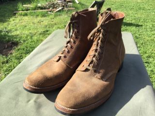 Ww2 Wwii Roughout Field Boots Shoes Boondockers Usn Pilot Corpsman Not Usmc Navy