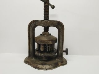 Antique Dental Tool,  Mfd,  By W.  M.  Sharp,  Patented In 1901,  Press.