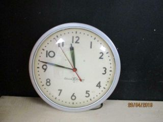 Vintage Edwards Company School Industrial Wall Clock