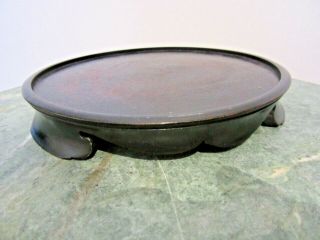 Chinese Wooden Stand Display Base For A Vase Statue Bowl With Base Diameter 6 "