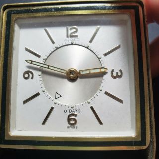 Rare Vintage - Lecoultre - Fold Away - 8 Day Travel Alarm Clock -