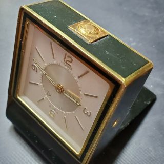 RARE VINTAGE - LeCOULTRE - FOLD AWAY - 8 DAY TRAVEL ALARM CLOCK - 4