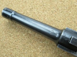 P08 1940 WWII E/655 P38 Mauser barrel & slide Luger - well marked 9