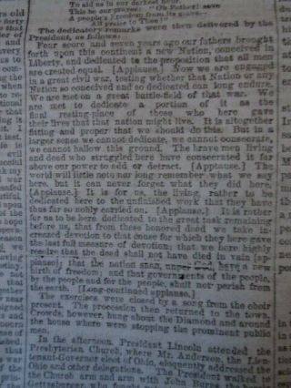Bound vol.  York Tribune July - December 1863 Civil War Newspaper 9
