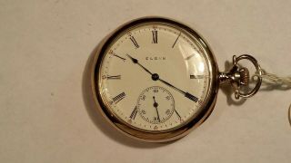 Elgin Pocket Watch,  12s,  14k Hunting Case,  Year 1900
