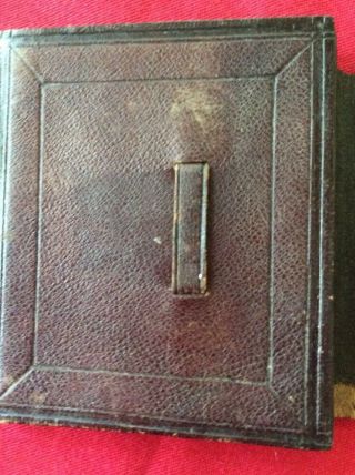 Confederate Soldier Sitting Tintype In Leather Case 7