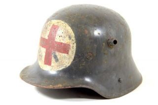 German Ww 2 Red Cross Helmet - Marked Se64