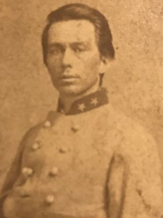 Antique 1860’s Civil War CDV PHOTO Confederate Lt Colonel Officer 3