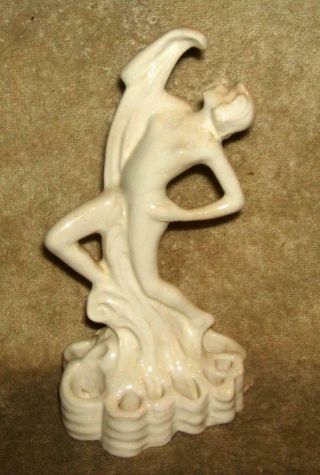 Art Deco Ceramic Dancing Nude Flower Frog