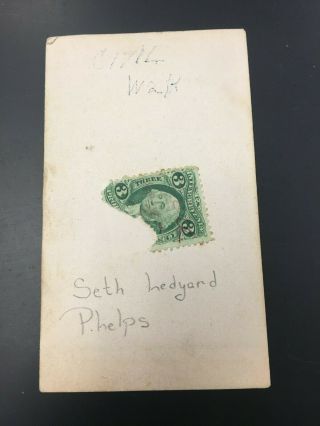 Rare Civil War CDV of Captain Seth Ledyard Phelps Navy Identified Revenue Stamp 2