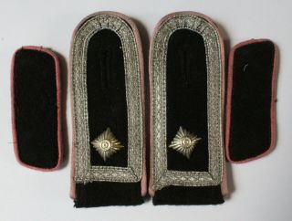 German Ww 2 - Panzer Wrap - Shoulder Boards And Collar Tabs