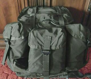 Us Military Od Nylon Medium Alice Pack Field Lc1 Complete Frame Rucksack