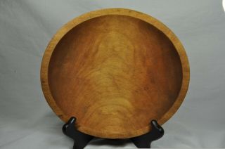 Vintage Wooden Bread Dough Bowl Out Of Round 9 1/4 " X 8 1/4 " Farmhouse Kitchen