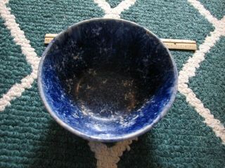 Flow Blue Bowl 8 Inch Antique