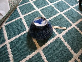 Flow blue bowl 8 inch antique 3
