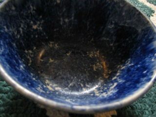 Flow blue bowl 8 inch antique 4