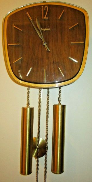 Mcm Junghans Vintage Wall Clock Loudspeaker Chime 1960s Lower Start