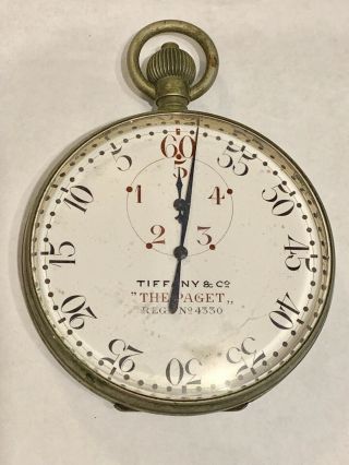 Extremely Rare Tiffany & Co.  J.  E.  Allen Essex Yacht Club Pocket Watch Timer