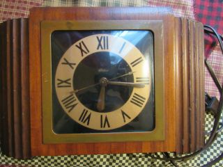 Telechron Vintage Electric Clock 4b79 " Olympic " A Clock Smooth And Quiet