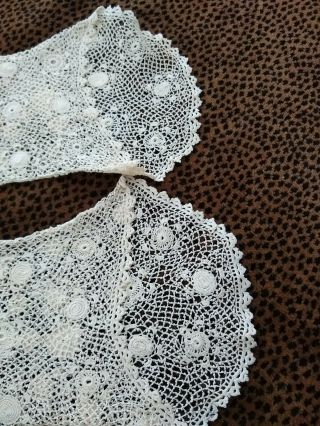 Vintage Antique Irish Crochet Lace Sleeves or Mitts / Long 5