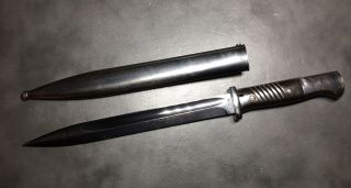 1940 Dated MATCHING WW2 German Mauser K98 Bayonet and Scabbard 4