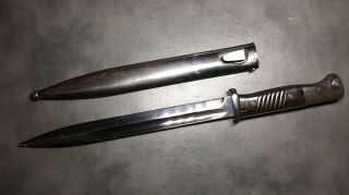 1940 Dated MATCHING WW2 German Mauser K98 Bayonet and Scabbard 5