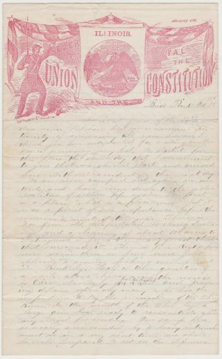 1861 Civil War Soldier Letter - Bird 