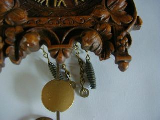 vintage lux clock mfg cuckoo clock miniature 6 
