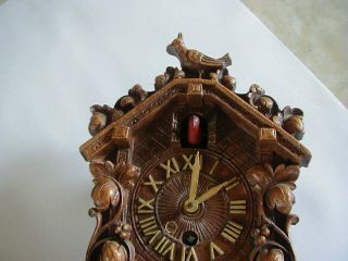 vintage lux clock mfg cuckoo clock miniature 6 